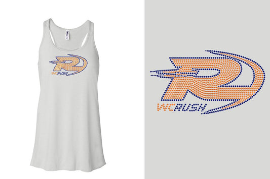 Rhinestones WC Rush Youth Flowy Racerback Tank