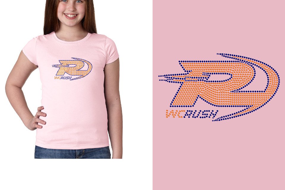 Rhinestones WC Rush Girls' Princess T-Shirt