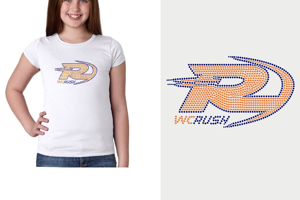 Rhinestones WC Rush Girls' Princess T-Shirt