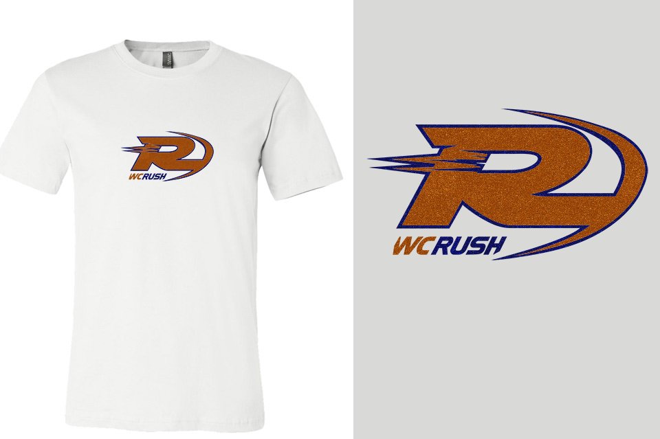 WC Rush - glitter Unisex t-shirt